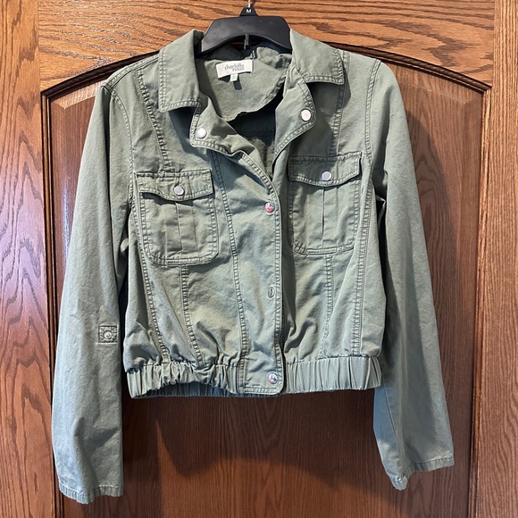 Charlotte Russe Jackets & Blazers - Army green bomber jacket